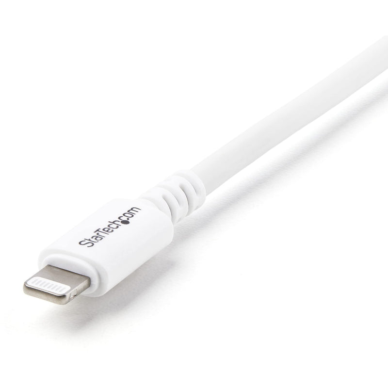  [AUSTRALIA] - StarTech.com 3m (10ft) Long White Apple 8-pin Lightning Connector to USB Cable for iPhone / iPod / iPad - Charge and Sync Cable (USBLT3MW) 10ft