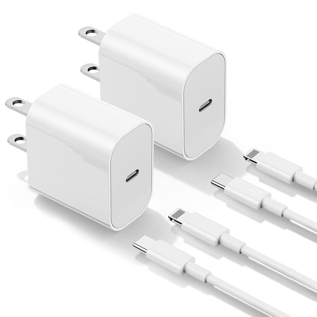  [AUSTRALIA] - iPhone Fast Charger【Apple MFi Certified】 Charging Cord 6ft, 20W USB C Charger Block with Lightning to USB C Cable for iPhone 14 Pro Max/13 Plus/12 Mini/11/iPad Pro/Air(2-Pack) 2Pack 6Ft