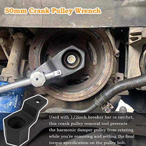Yoursme Fit for Honda & Acura Crankshaft Crank Pulley Wrench Holder Tool 50mm Removal Holding Spanner - LeoForward Australia