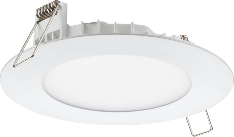  [AUSTRALIA] - Juno WF4 SWW5 90CRI MW M6 Round Baffle LED Downlight, 120 Volts, 2700K/3000K/3500K/4000K/5000K, Triac Dimming, 4-Inch Ultra-Thin, Matte White 4-Inch Ultra Thin Trim