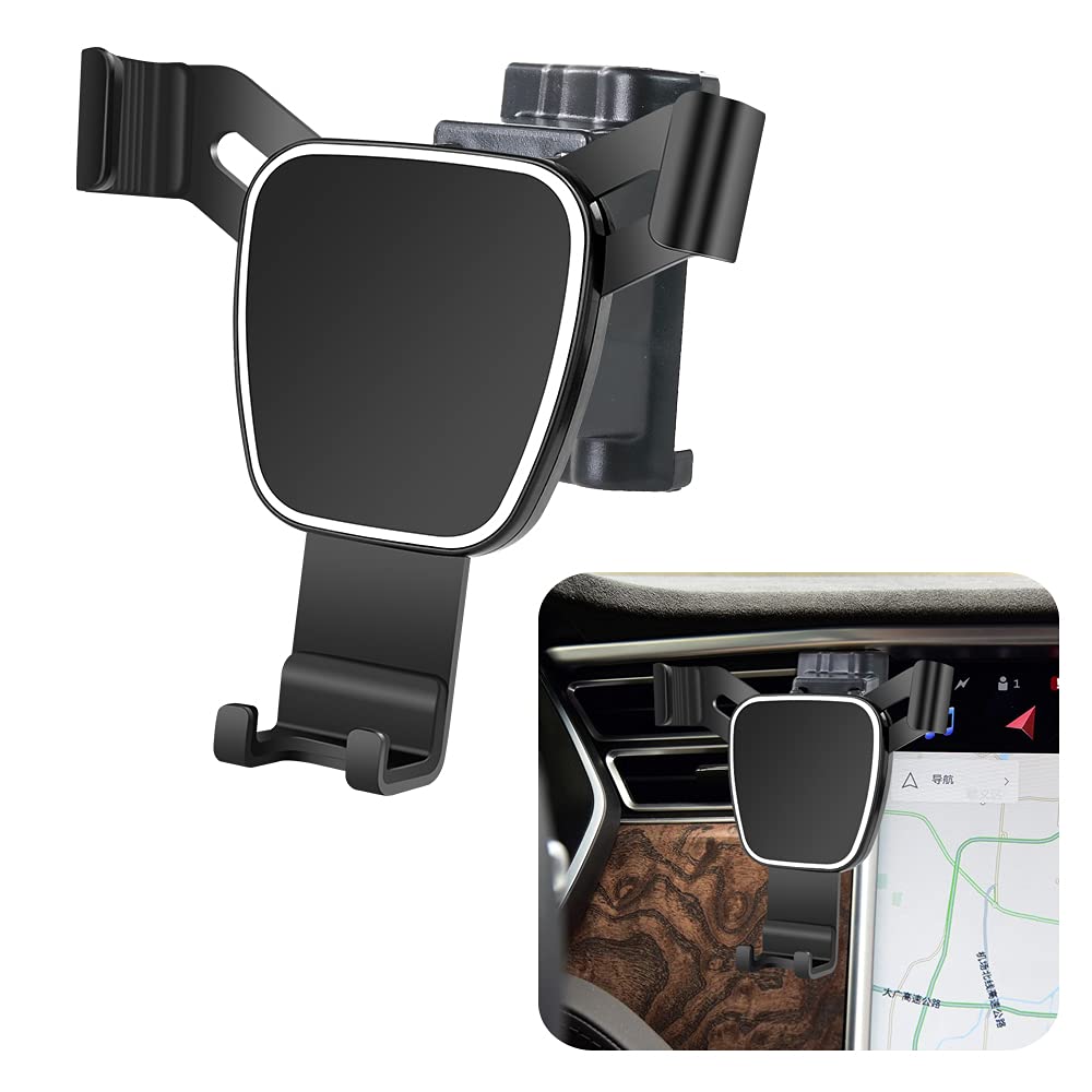  [AUSTRALIA] - musttrue LUNQIN Car Phone Holder for 2016-2020 Tesla Model X and 2012-2020 Model S SUV Auto Accessories Navigation Bracket Interior Decoration Mobile Cell Phone Mount