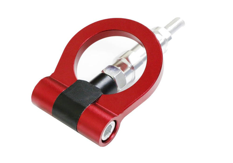  [AUSTRALIA] - iJDMTOY Red Track Racing Style Tow Hook Ring Compatible with 2005-2010 Scion tC, Made of Lightweight Aluminum