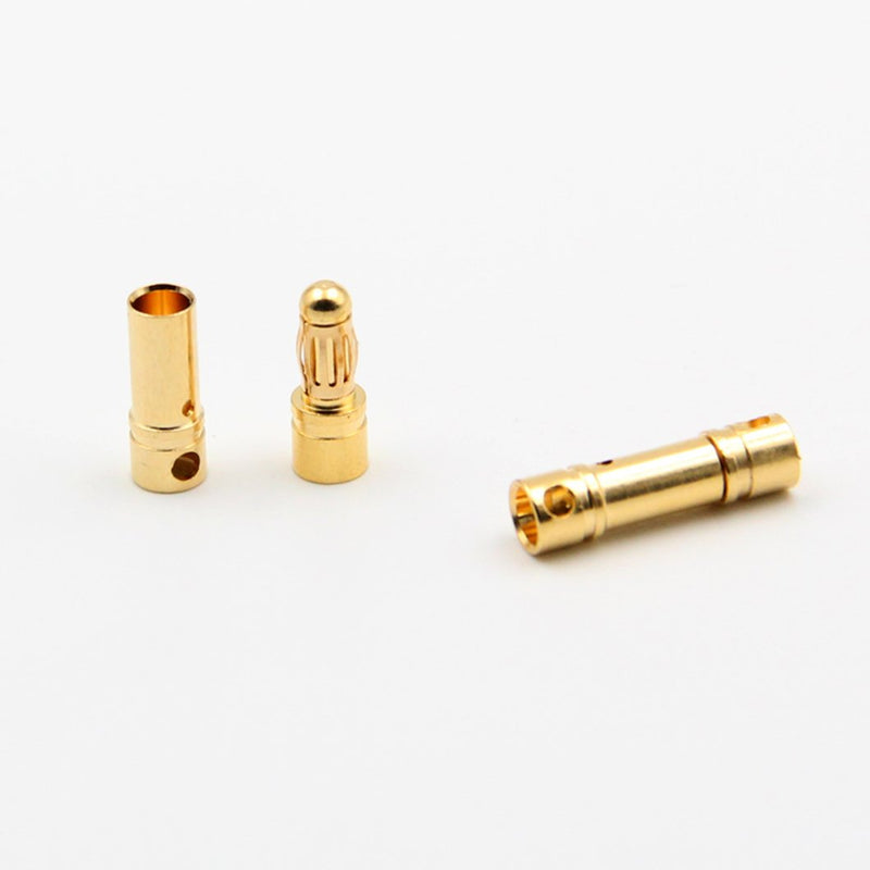 JFtech 20 Pairs 3.5mm Gold Bullet Banana Connector Plug Male & Female with Heat Shink for RC Model ESC Motor Battery - LeoForward Australia