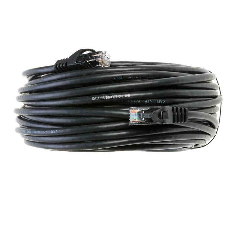 Cables Direct Online Snagless Cat5e Ethernet Network Patch Cable Black 10 Feet 10ft - LeoForward Australia