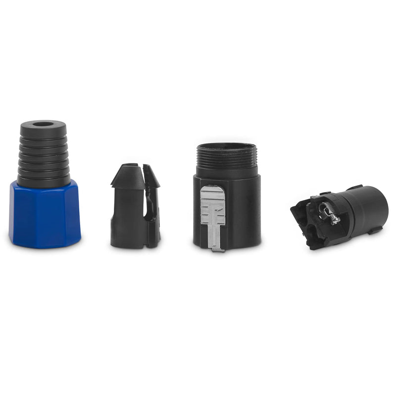  [AUSTRALIA] - UMOKI 4 Pack Professional Speakon Speaker Adapter Connectors - Audio Speaker Plug Twist Lock 4 Pole Compatible with Neutrik Speakon NA4LJ, NA4LJX, NL4MP, NL4MPR, NL4FC, NL4FX (Type3) Type 3