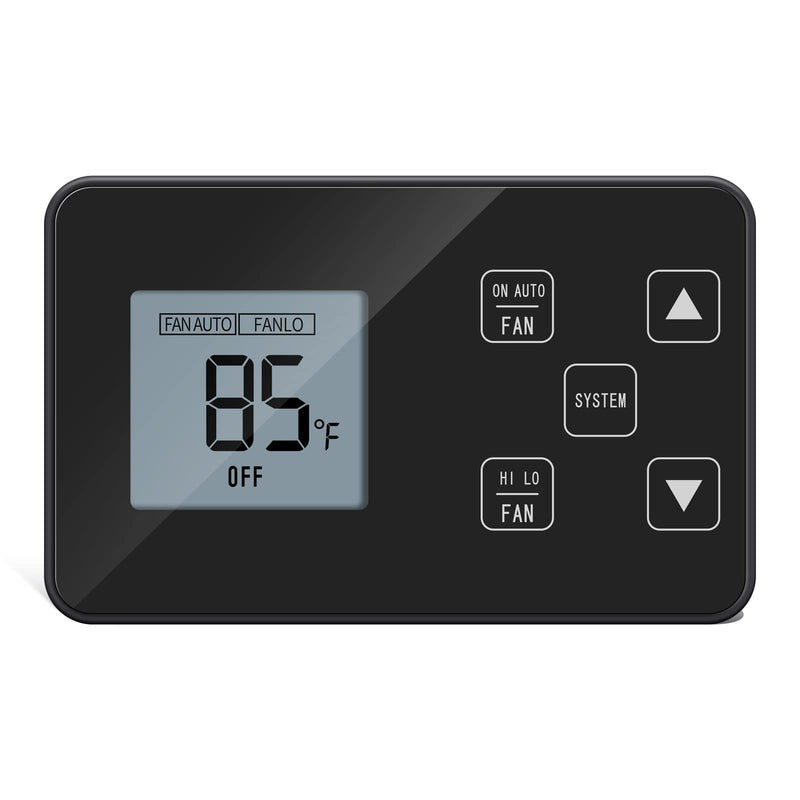  [AUSTRALIA] - [New Generation] RV Thermostat, Briidea RV LCD Screen Digital Thermostat (Cool Only/Furnace), Replace for Dometic 3106995.032, Not Applicable for Coleman Air Conditioners, 12V DC, Black