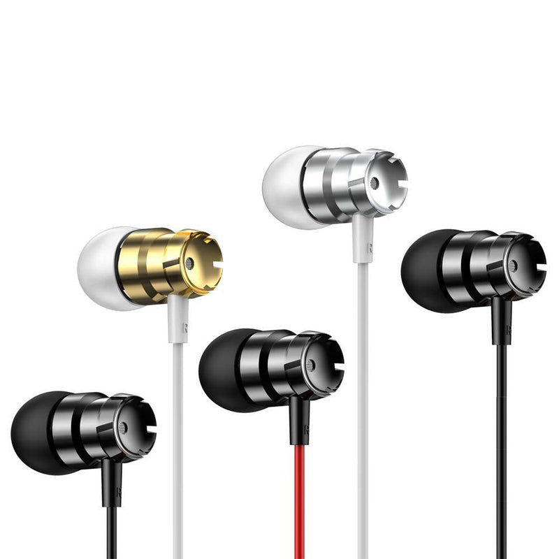  [AUSTRALIA] - geeboy 5 Pack Earbud Headphones Headphones Wholesale in-Ear mic 3.5mm Electronics Wired Headphones (Earphones/Earbuds/Headset) for iOS and Android Smartphones, Laptops, Gaming, Chromebook