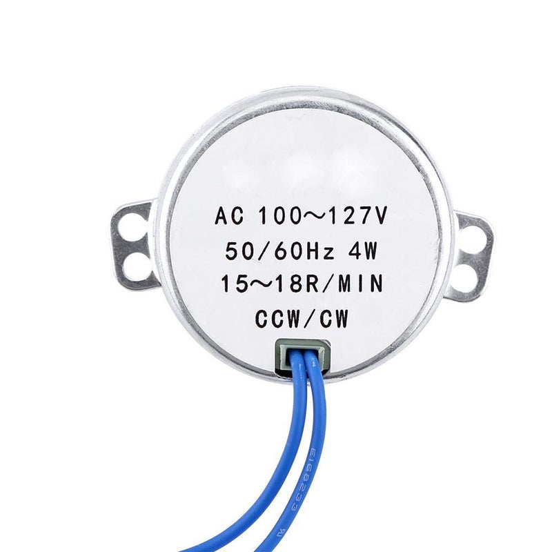  [AUSTRALIA] - 1 Piece 4 Sizes AC 100V-127V 4W 50/60Hz Synchronous Motor (15-18RPM) 15-18RPM