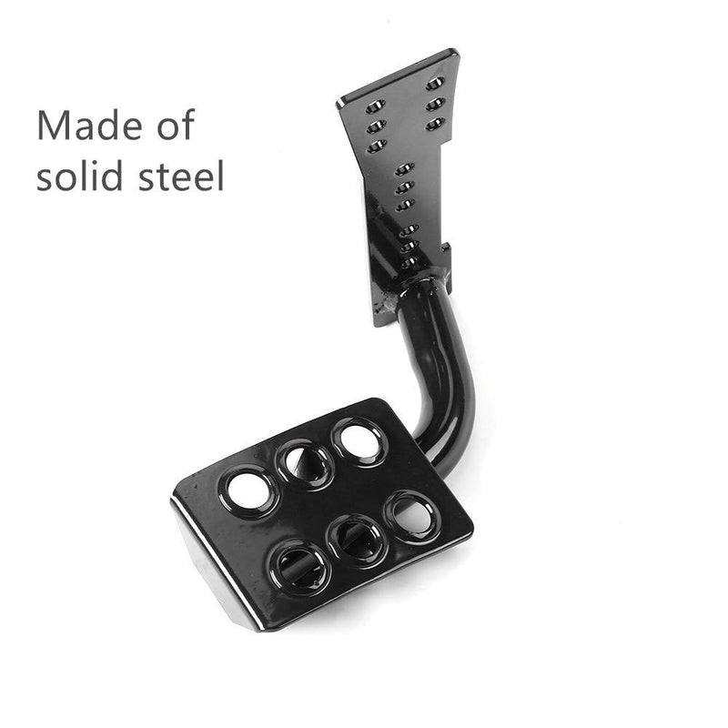  [AUSTRALIA] - JeCar Steel Dead Pedal Left Side Foot Rest for Jeep Wrangler JK Unlimited 2007-2018 Rubicon Sahara X Off Road Sport Accessories (Black)