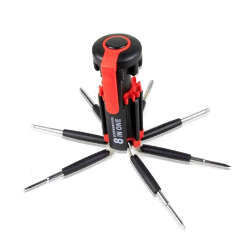 8 in 1 Multi Portable Screwdriver Tools Set with 6 LED Torch - LeoForward Australia