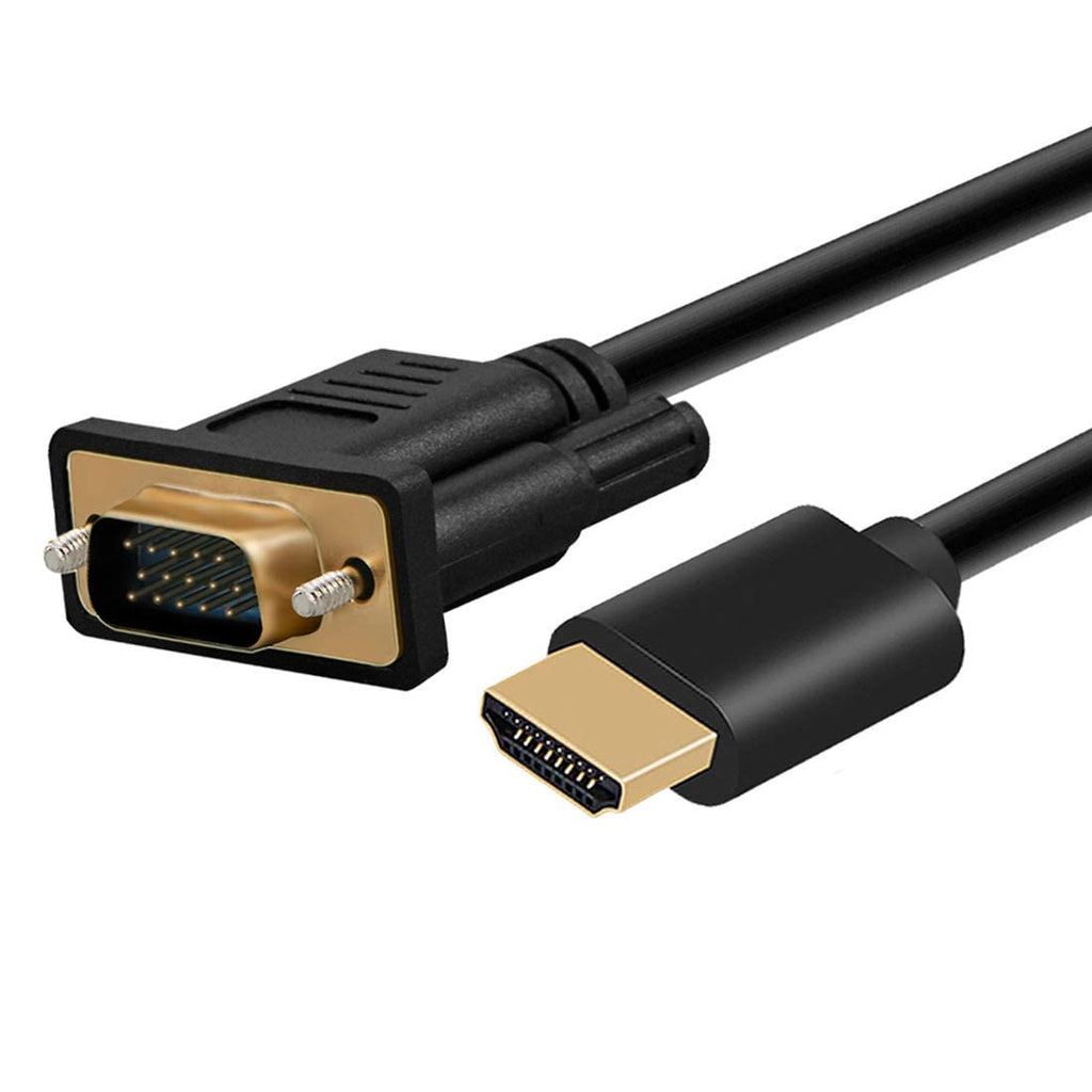  [AUSTRALIA] - HDMI to VGA Adapter Cable，HDMI Digital to VGA Analog Video for Computer, Desktop, Laptop, PC, Monitor, Projector, HDTV, Raspberry Pi, Roku, Xbox and More