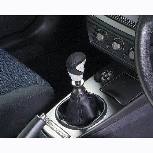  [AUSTRALIA] - Razo RA131A 'GT Advance 2' Silver/Black 340 Grams Perforated Leather Short Shift Knob