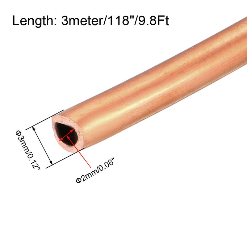  [AUSTRALIA] - uxcell Refrigeration Tubing, 1/8" OD x 5/64" ID x 9.8 Ft Soft Coil Copper Tubing 1/8 Inch