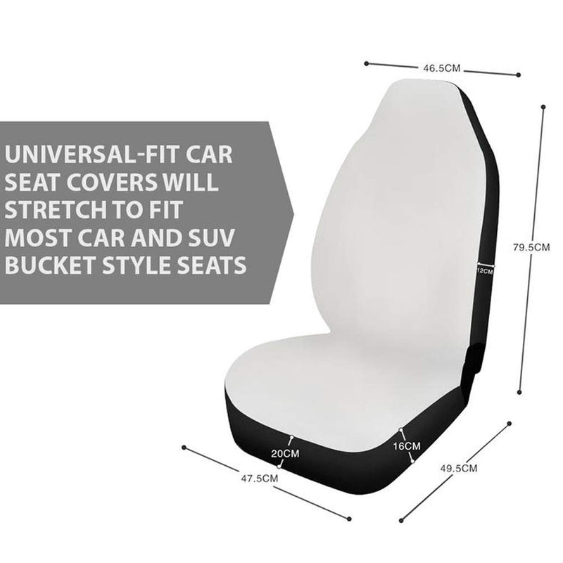  [AUSTRALIA] - Aoopistc White Tiger Bucket Stretch Protector Cars Seat Covers 2pc/Set Fit Most Cars,Sedan,SUV,Van,Airbag Compatible Super-Soft Cushion Seats Cover