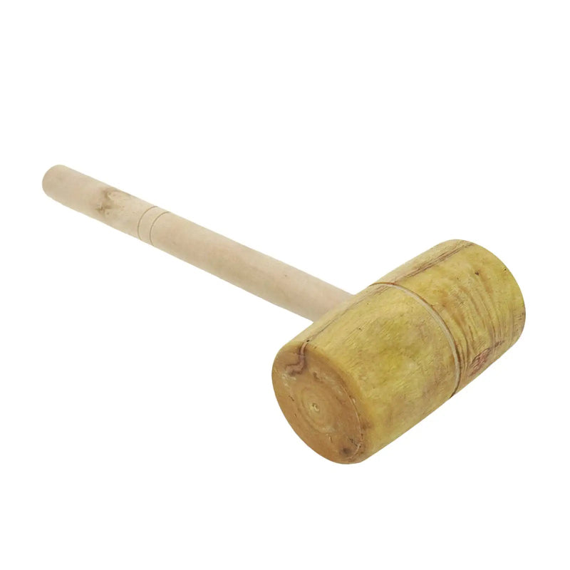  [AUSTRALIA] - Bitray Wood Hammer Cross-stitch Mold Wood Mallet Wood Barrel Shaped Mallet Woodworking Hand Tool