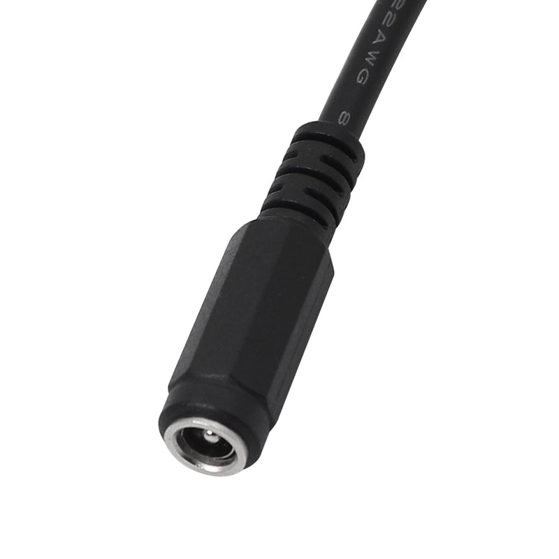  [AUSTRALIA] - CERRXIAN 50cm DC 5.5mm x 2.5mm Female to Molex 12 pin Male Power Cable for Car, LED, PC