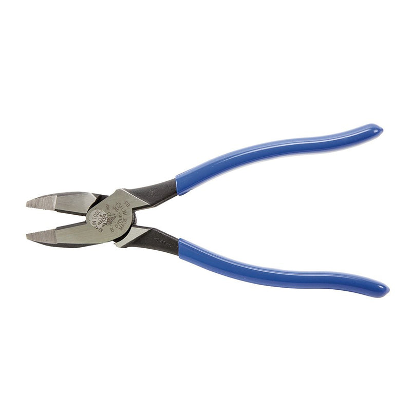  [AUSTRALIA] - Klein Tools D2000-9NE Side Cutter Linemans Pliers Cut ACSR, Screws, Nails, Hard Wire, 9-Inch Electrical Pliers,Blue HD Cutting