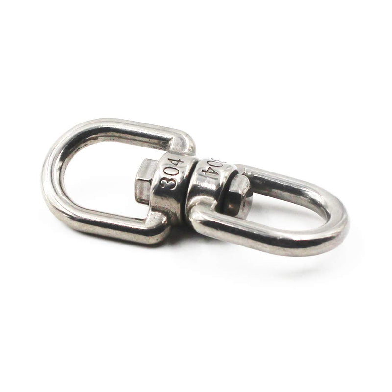  [AUSTRALIA] - 304 Stainless Steel Eye to Eye Swivel Ring,M12 1/2"Key Ring Keychain Connectors for Anchor Chain M12 1/2"