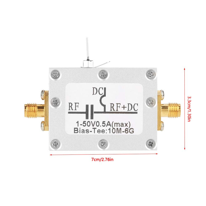  [AUSTRALIA] - 1pcs 10MHz-6GHz Frequency Bias T Broadband Radio Transmission Microwave Coaxial Bias Low Noise Amplifier Module