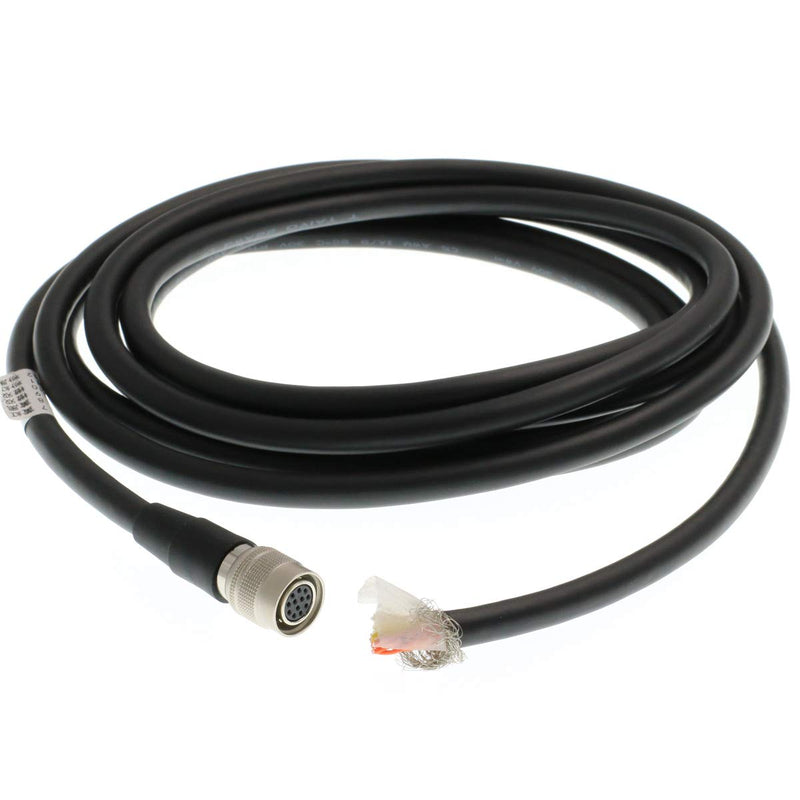  [AUSTRALIA] - Eonvic High Flex Trigger I/O Hirose CCD Camera Power Cable HR10A-10P-12S to Open for Machine Vision System (3meters) 3meters