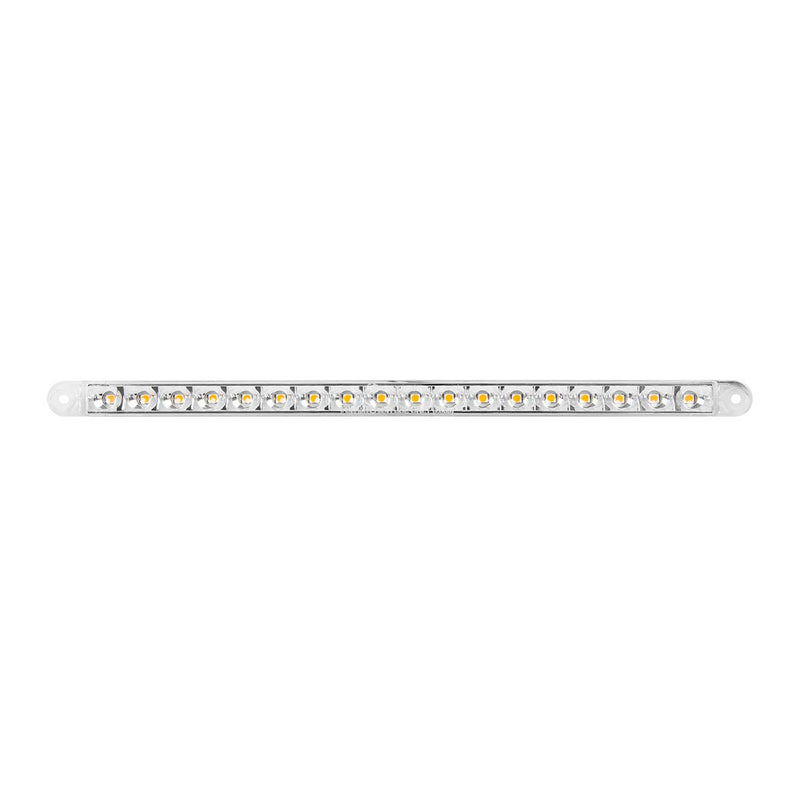  [AUSTRALIA] - GG Grand General 74781 Light Bar (12" Pearl Amber/Clear 18LED, 3 Wires)