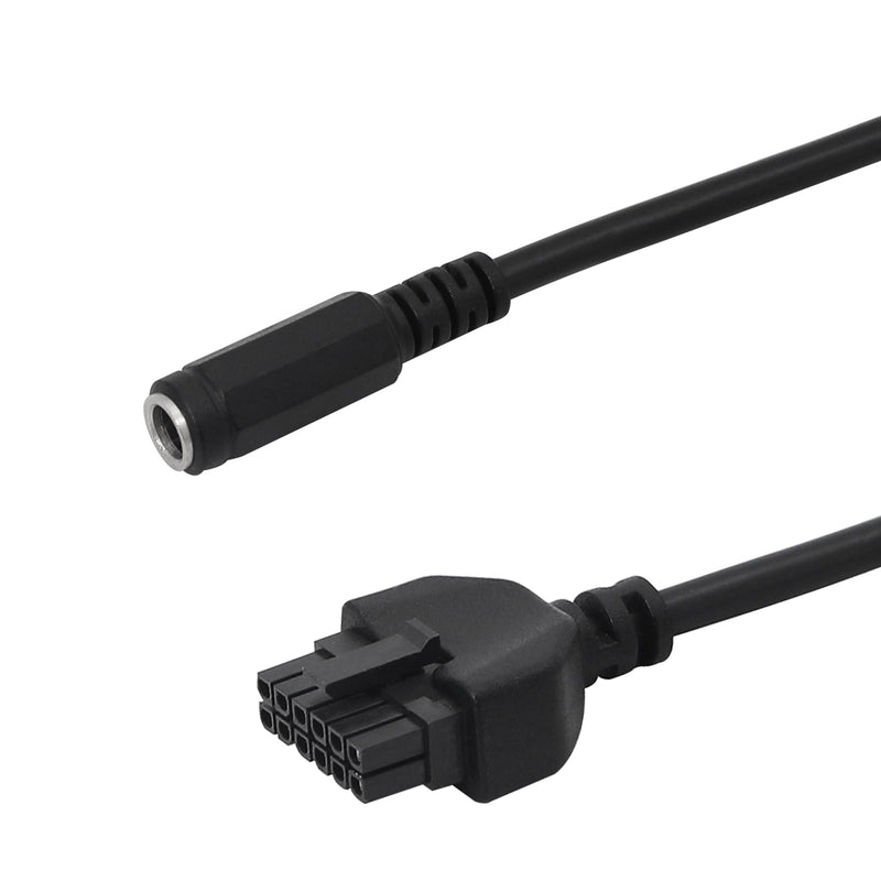  [AUSTRALIA] - CERRXIAN 50cm DC 5.5mm x 2.5mm Female to Molex 12 pin Male Power Cable for Car, LED, PC