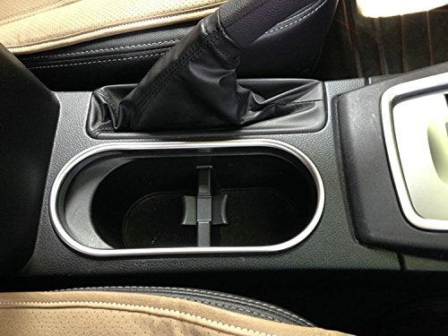  [AUSTRALIA] - Beautost Fit for Subaru Forester 2015 2016 2017 2018 Matte Chrome ABS Car Front Console Cup Holder Trim