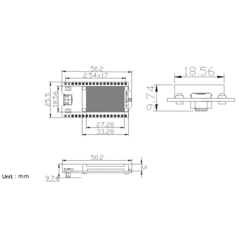  [AUSTRALIA] - Stemedu ESP32 0.96 OLED Display CP2102 Development Board 8Mbyte Flash WiFi Bluetooth Lora Module Transceiver SX1276 915MHZ 868MHZ Antenna IOT for Ar duino ESP8266 NodeMCU