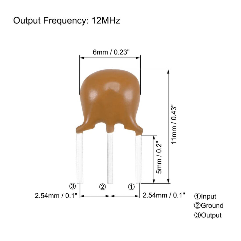  [AUSTRALIA] - uxcell Ceramic Resonator Oscillator Assortment 4MHz 8MHz 12MHz 16MHz DIP, 4in1 20pcs