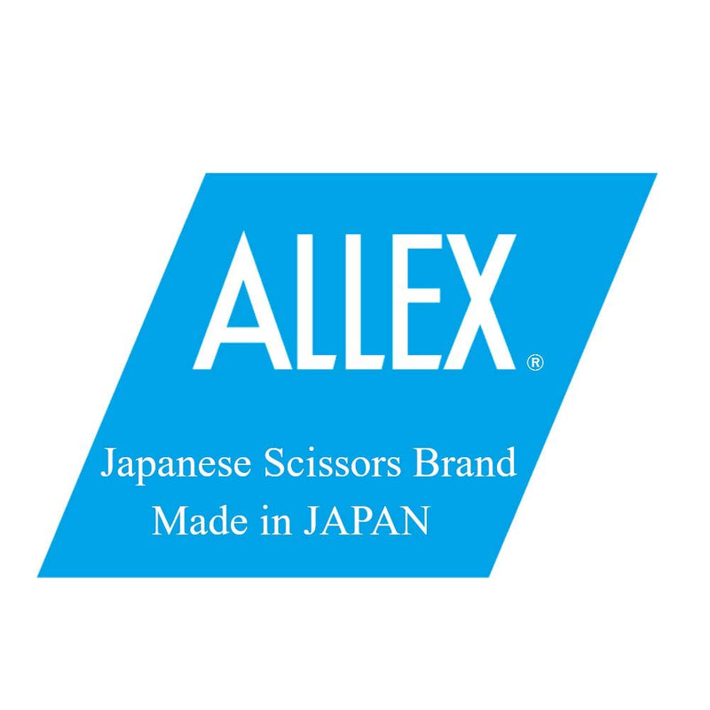  [AUSTRALIA] - ALLEX Rubber Scissors Heavy Duty Sharp Japanese Stainless Steel 1", Small Rubber Cutting Scissors for Rubber Sheet, Rubber Stamp, Craft, Curved Blade Tips, Made in JAPAN, Black
