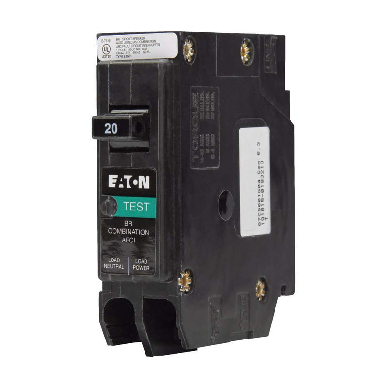  [AUSTRALIA] - Cutler-Hammer BRP115AF Eaton 15 amps Combination AFCI Single Pole Circuit Breaker, Black