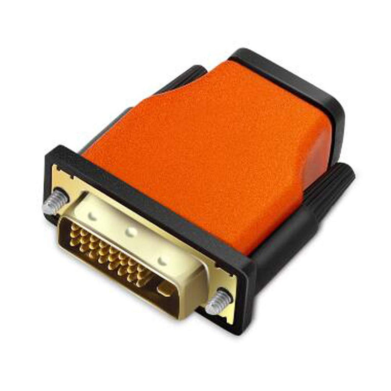  [AUSTRALIA] - Kework 2 Pack Version 2.0 DVI to HDMI Converter, DVI 24+1 Male to HDMI Type A Female Adapter Converter Connector, 4K*2K 60HZ (Orange & 2 Pack) Orange & 2 Pack