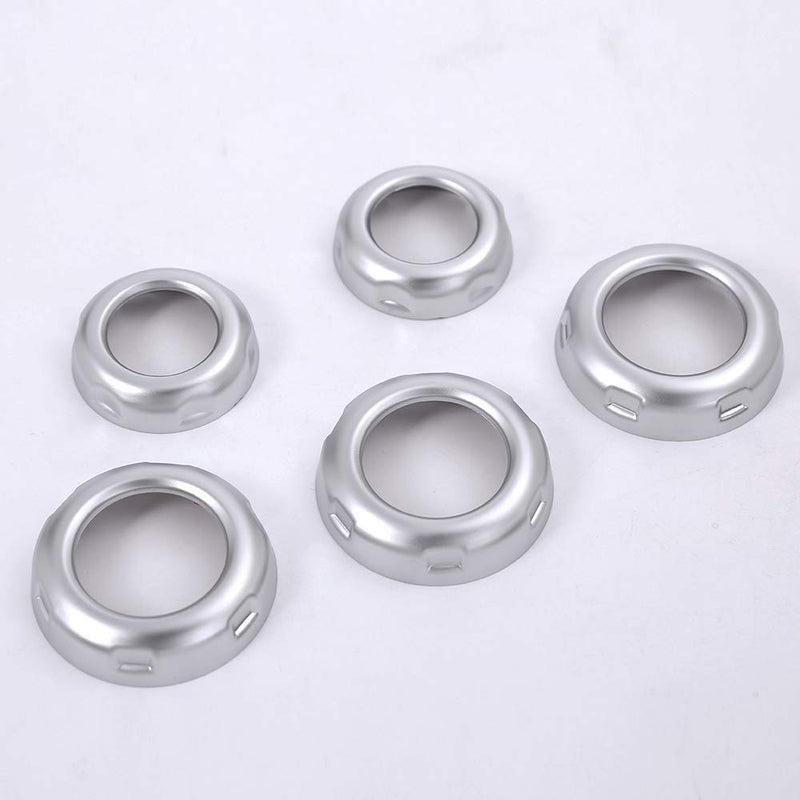  [AUSTRALIA] - TongSheng 5pcs Chrome Volume and Air Conditioning Knobs Trim for Land Rover Discovery 4 LR4 2010-2016 RRS 2010-2013 Freelander 2 2013-2015