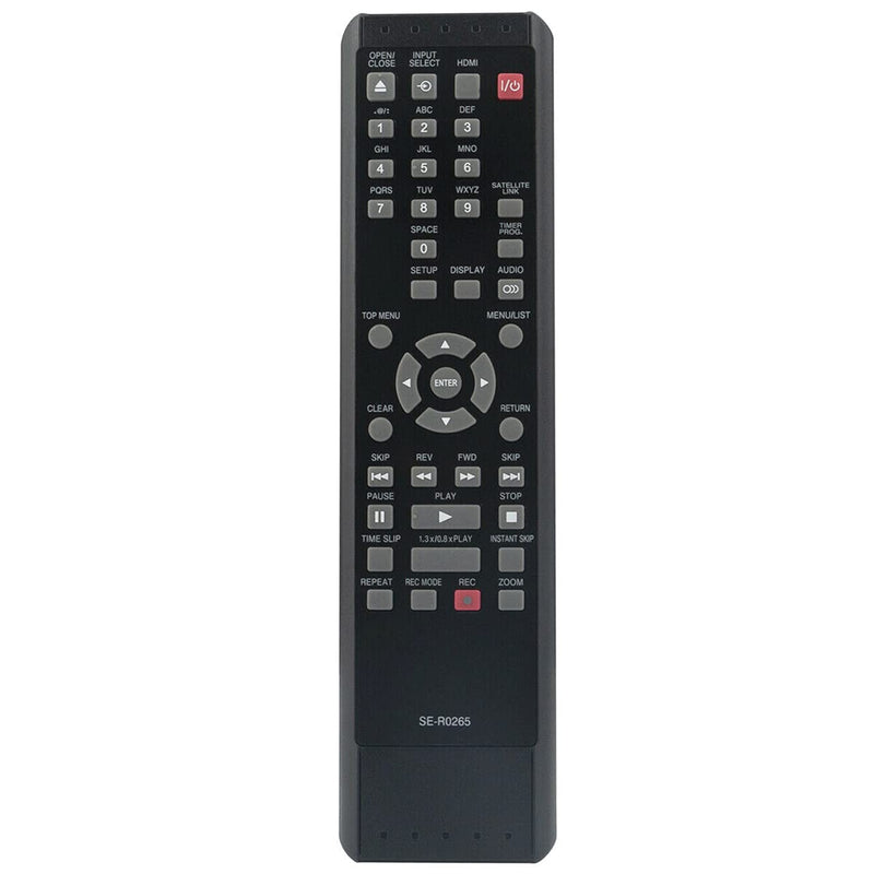 SE-R0265 Replacement Remote fit for Toshiba DVD Video Recorder D-R430 D-R400 D-R410 D-R420 D-KR10 D-KR40 D-FTV200 D-KR10KU D-KR40KU D-R410KU D-R420KU D-R430KU D-R400KU DR430 DR400 DR410 DR420 DKR10 - LeoForward Australia