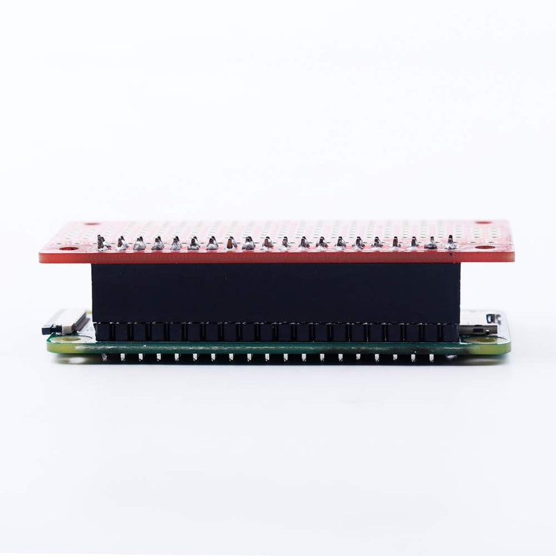  [AUSTRALIA] - Treedix Compatible with Raspberry Pi Zero 2pcs GPIO Protoboard Breadboard HAT with Female Pin Connector PCB Prototyping Board （unwelding）