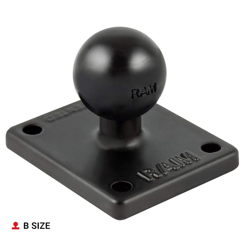 RAM Mounts Ball Adapter with AMPS Plate RAM-B-347U with B Size 1" Ball Standard Packaging - LeoForward Australia