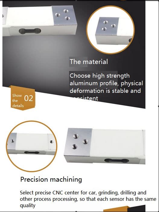  [AUSTRALIA] - Load cell, weight sensor, 100 kg parallel beam scale sensor for electronic load cells with high precision for electronic scales