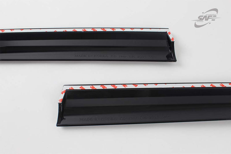  [AUSTRALIA] - Safe Smoke Window Visor Sun Rain Vent Guard 4 Pcs Set for Hyundai Elantra GT Hatchback 2018~ Out Channel Visor