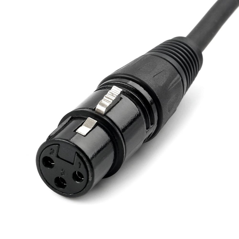  [AUSTRALIA] - DISINO XLR Splitter Cable, 3 Pin XLR Female to Dual XLR Male Patch Y Cable Balanced Microphone Splitter Cord Audio Adaptor- 10 Feet