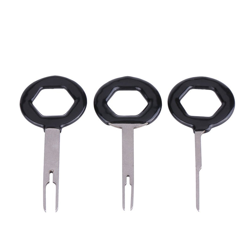 3Pcs Wire Terminal Removal Key Tool Set, Auto Terminal Release Extraction Puller Pin Tool Kit Wiring Crimp Connector(Dip handle) Dip handle - LeoForward Australia