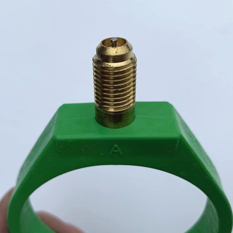  [AUSTRALIA] - Acxico 1Pcs for R134A A/C Refrigeration Gas 2-7/8" Can Side Bottle Opener Quick Tap Taper Can with 1/4" Valve