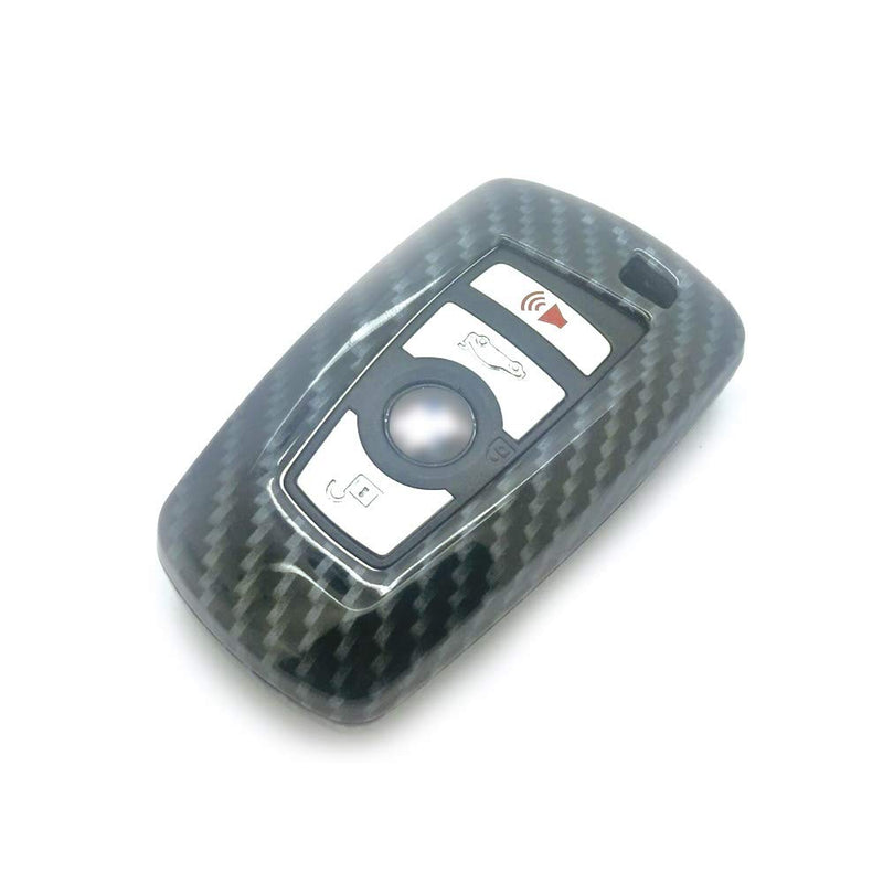 carmonmon Plastic Remote Smart Key Fob Shell Cover Case Bag Holder ForBMW, Key Fob Case for BMW 1 3 4 5 6 7 Series X3 X4 M5 M6 GT3 GT5 (Carbon Gloss Fiber) Carbon Gloss Fiber - LeoForward Australia