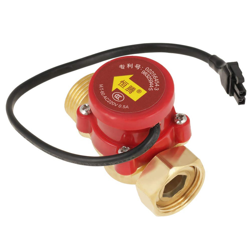  [AUSTRALIA] - Water flow switch, flow switch flow switch 220V 0.5A G3/4"-3/4" thread water pump switch flow switch signal switch