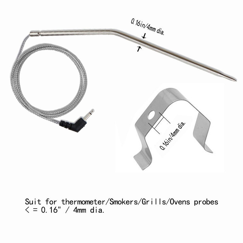 Grilling BBQ Meat Thermometer Temperature Probe Replacement Thermometer Probe for Thermopro TP20 TP07 TP-07 TP08 TP-08S TP06S TP16 TP-16S TP17 Famili MT004, Fit Listed Models Only 6.5 Inches - Check Your Model Number - LeoForward Australia