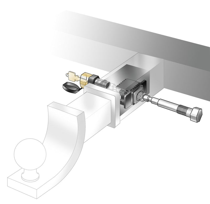  [AUSTRALIA] - Softride Quiet Ride Locking Tightening Hitch Pin; Anti-Rattle for Receiver Hitches, Bike Racks, or Boat Trailers; Silence the "clanking" noise that occurs while towing (25219)