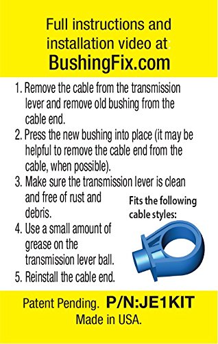 BushingFix JE1Kit - Replacement Bushing for Volkswagen Automatic Transmission Shift Cables - Easy Repair Kit - LeoForward Australia