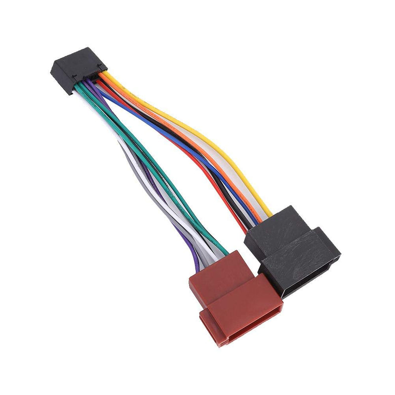  [AUSTRALIA] - KIMISS 16 Pin Auxiliary Adapter ISO Adapter Bus Female Harness Connector Adapter Fits for Kenwood NC