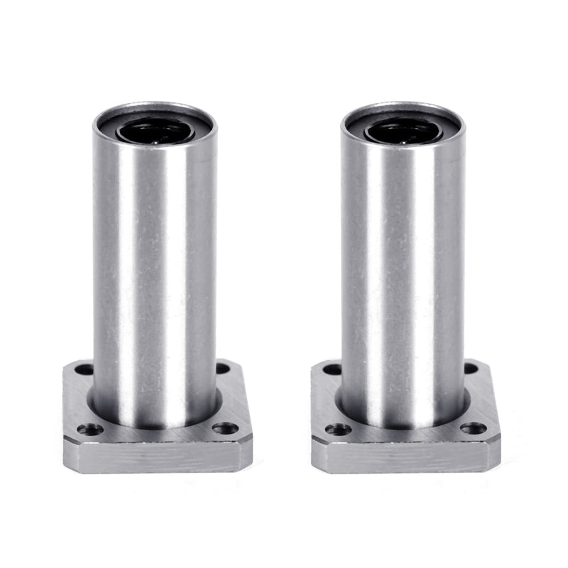  [AUSTRALIA] - Ruimou 2Pcs LMK12UU Lengthen Model Square Linear Bearing Slide Unit Bushing(12MM Inner Dia.) for CNC Machine,3D Printer Parts