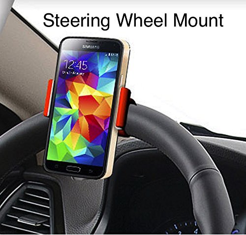  [AUSTRALIA] - Car Mount, WizGear™ All in One Multifunctional Phone Mount, Pole Mount, Bike Mount, Desk Mount, Shelf Mount, Air Vent Mount, Driver Mount, Headrest Mount, Stroller Mount, Desk Mount. - Simple One Mount for Everywhere! - (Black) Black