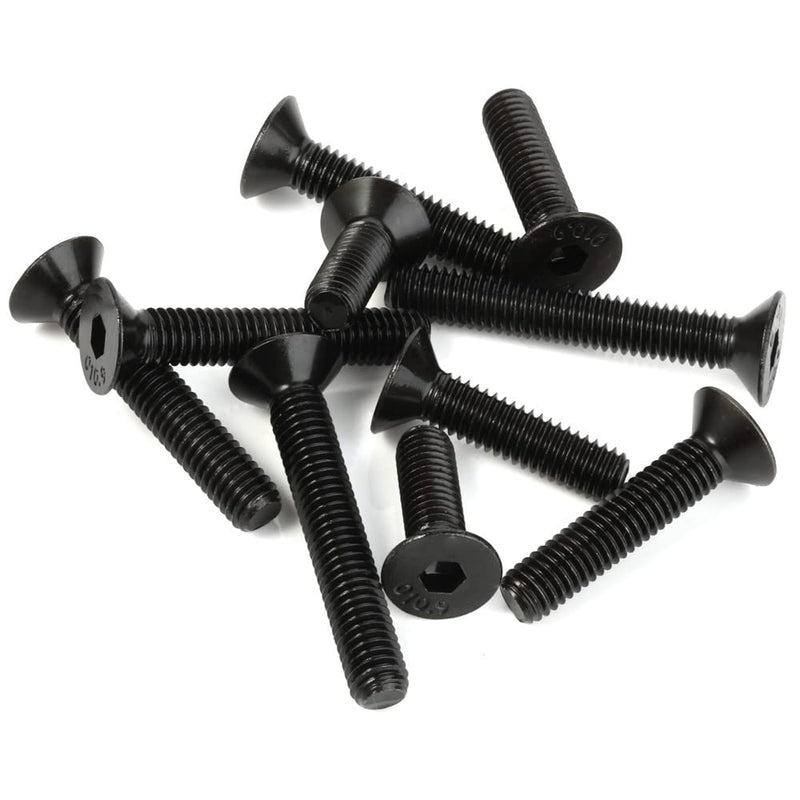  [AUSTRALIA] - M8-1.25 x 20mm Flat Head Socket Cap Screws Countersunk Bolts, Alloy Steel Grade 10.9, Fully Threaded, Allen Socket Drive, 25 PCS M8 x 20mm (25 PCS)